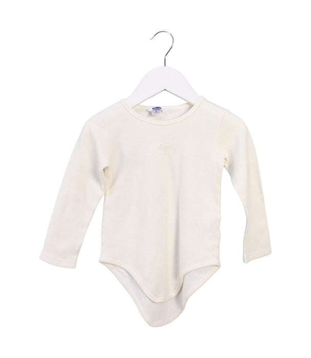 A White Long Sleeve Bodysuits from Chicco in size 18-24M for neutral. (Front View)