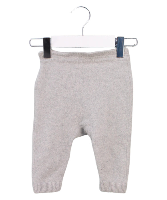 A Grey Casual Pants from TSE in size 0-3M for neutral. (Front View)