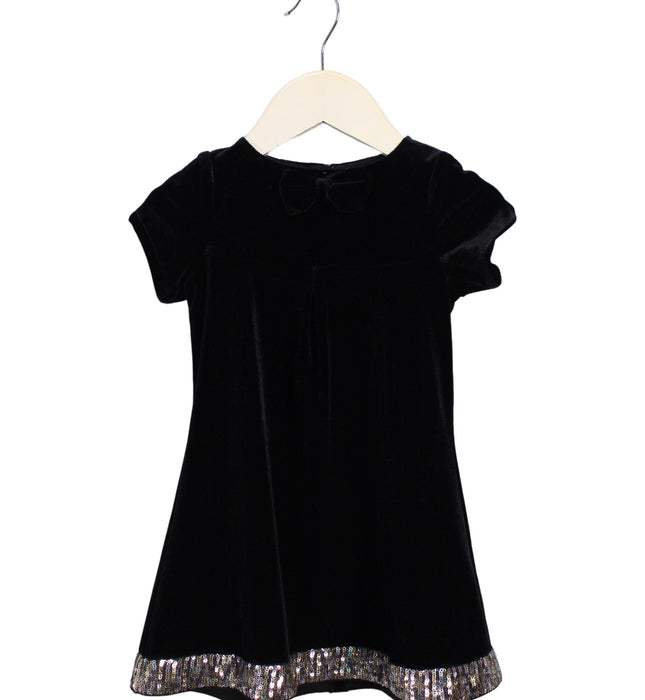 A Black Short Sleeve Dresses from Billieblush in size 6-12M for girl. (Front View)