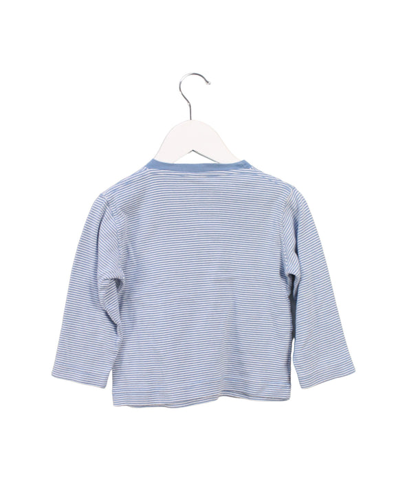 A Blue Long Sleeve Tops from Petit Bateau in size 2T for boy. (Back View)