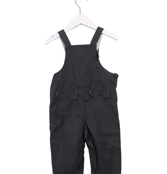 A Grey Long Overalls from Jacadi in size 12-18M for boy. (Back View)