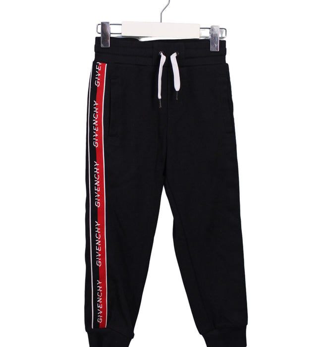 A Black Sweatpants from Givenchy in size 6T for boy. (Front View)