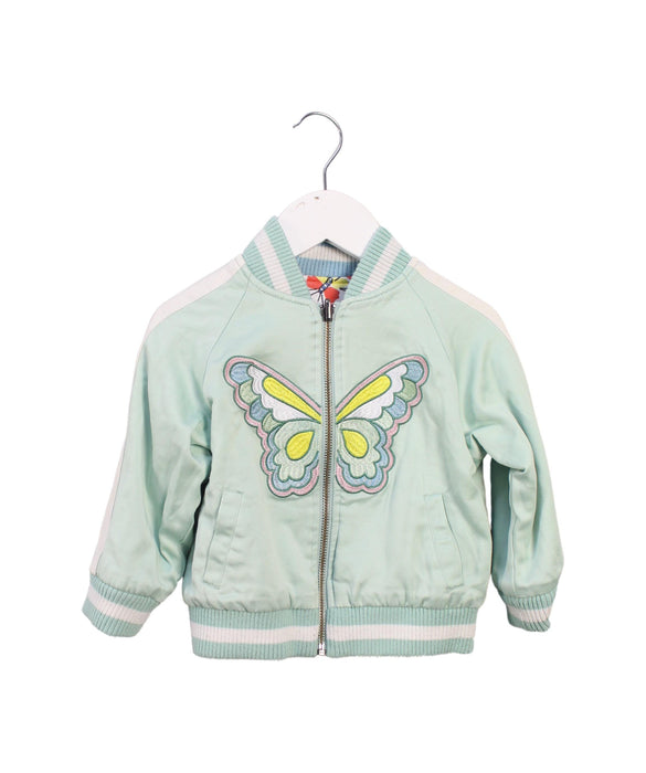 A Green Lightweight Jackets from Stella McCartney in size 18-24M for girl. (Front View)