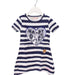 A Navy Short Sleeve Dresses from Desigual in size 3T for girl. (Front View)