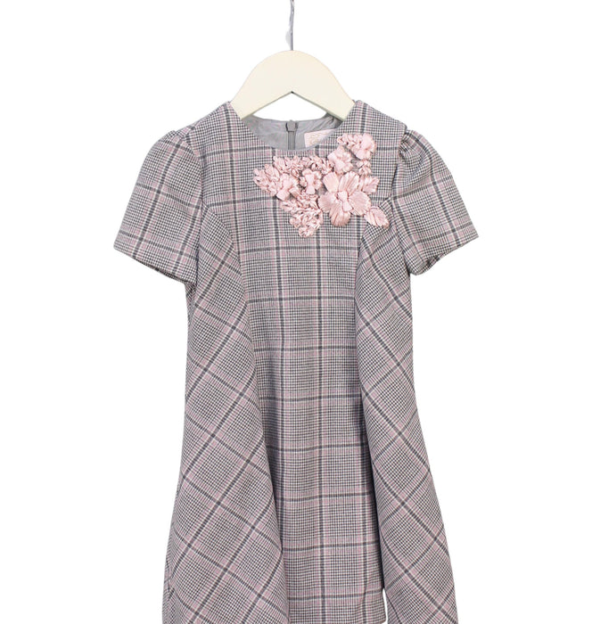 A Grey Short Sleeve Dresses from Nicholas & Bears in size 3T for girl. (Front View)