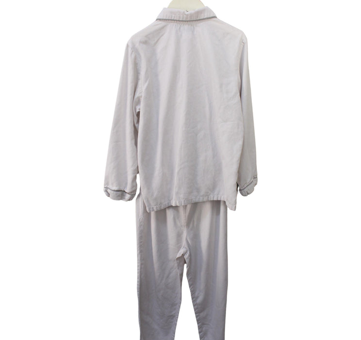 A White Pyjama Sets from Petite Plume in size 8Y for boy. (Back View)