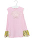 A Pink Sleeveless Dresses from Young Versace in size 12-18M for girl. (Front View)