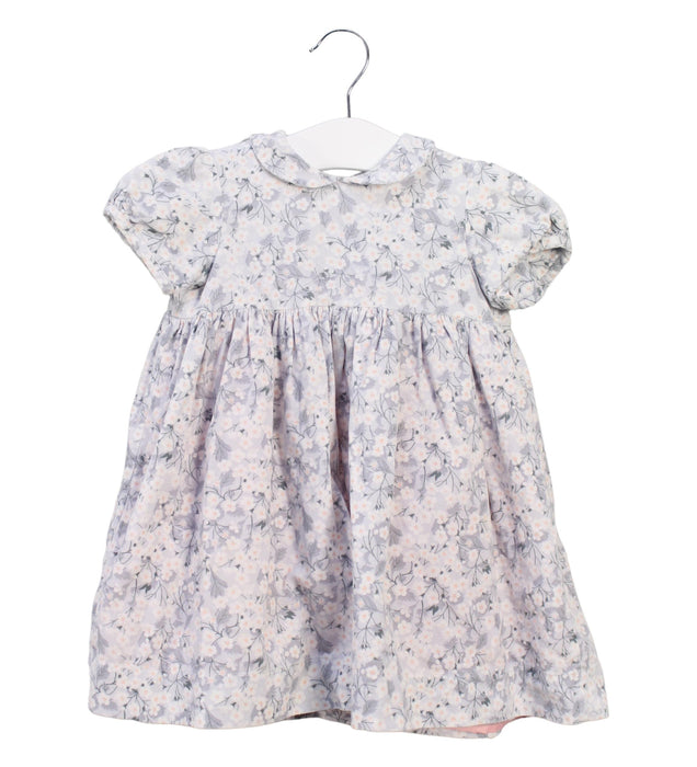 A White Short Sleeve Dresses from Membery London in size 12-18M for girl. (Front View)