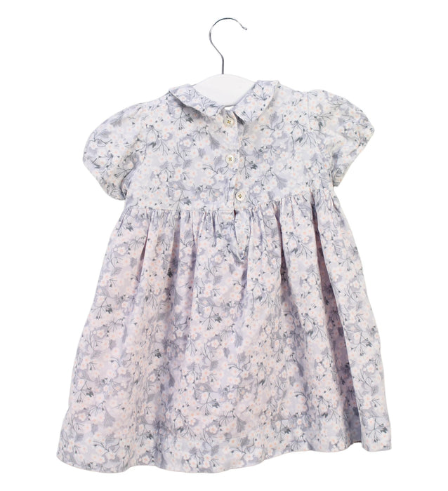 A White Short Sleeve Dresses from Membery London in size 12-18M for girl. (Back View)