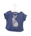 A Blue Short Sleeve Tops from Gingersnaps in size 6-12M for girl. (Front View)