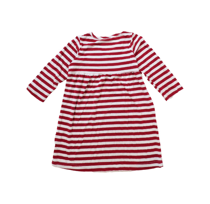 A Red Long Sleeve Dresses from Yala in size 2T for girl. (Back View)