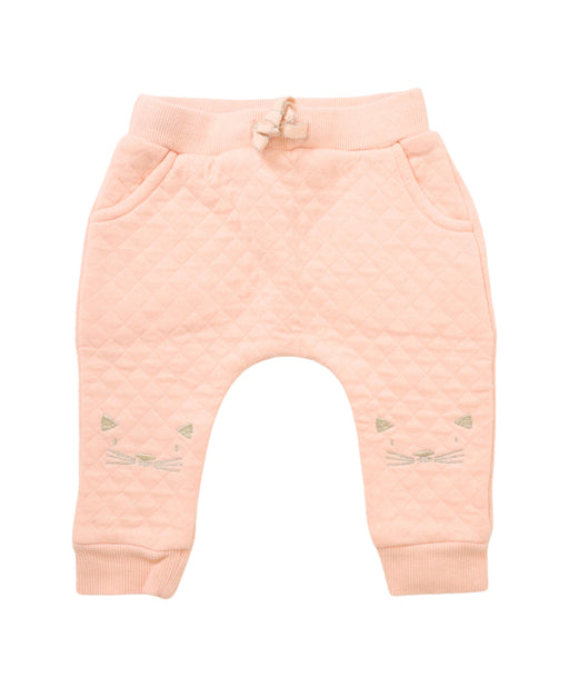 A Pink Sweatpants from Seed in size 3-6M for girl. (Front View)