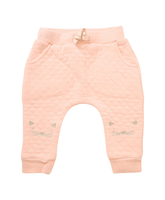 A Pink Sweatpants from Seed in size 3-6M for girl. (Front View)