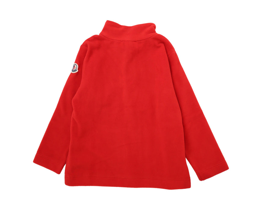 A Red Zippered Sweatshirts from Moncler in size 2T for girl. (Back View)