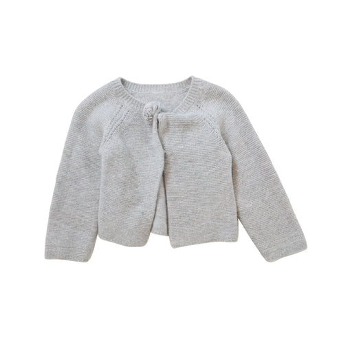 A Grey Cardigans from Jacadi in size 12-18M for girl. (Front View)