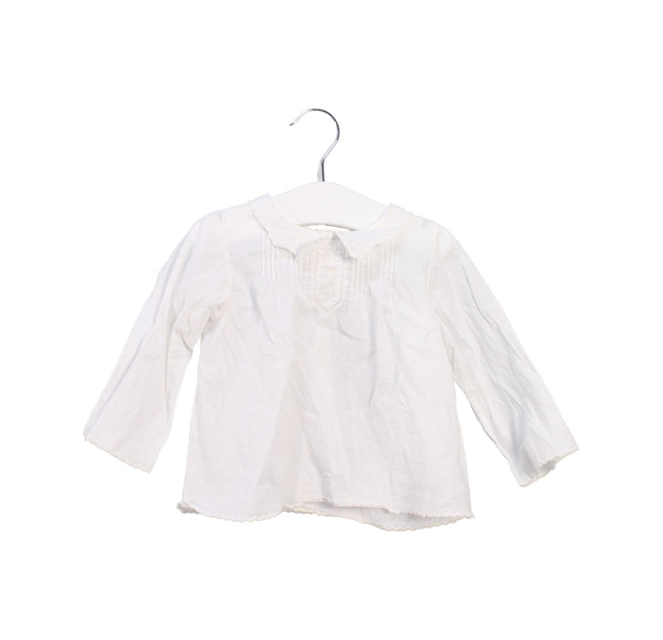 A White Shirts from Bonpoint in size 6-12M for girl. (Front View)