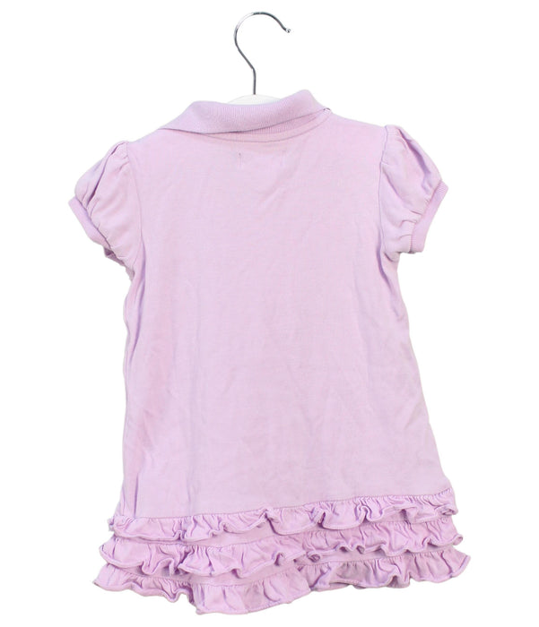 A Purple Short Sleeve Dresses from Ralph Lauren in size 6-12M for girl. (Back View)