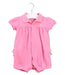 A Pink Short Sleeve Rompers from Ralph Lauren in size 6-12M for girl. (Front View)