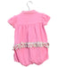 A Pink Short Sleeve Rompers from Ralph Lauren in size 6-12M for girl. (Back View)