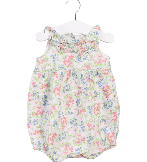 A White Sleeveless Rompers from Ralph Lauren in size 3-6M for girl. (Front View)