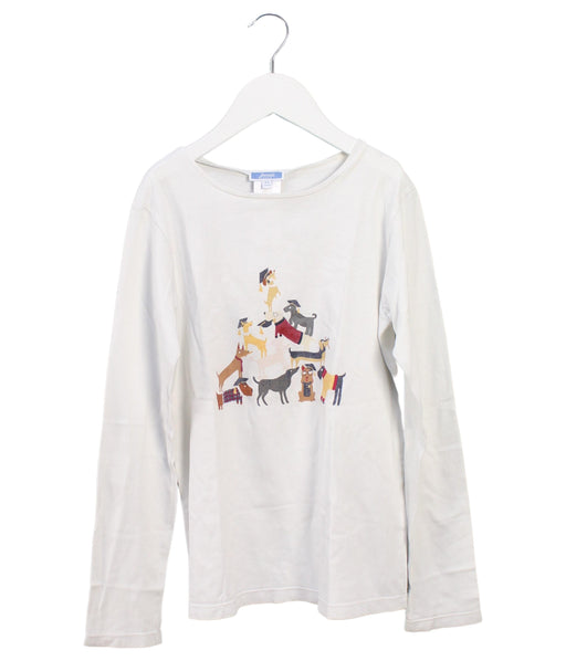 A White Long Sleeve Tops from Jacadi in size 12Y for boy. (Front View)