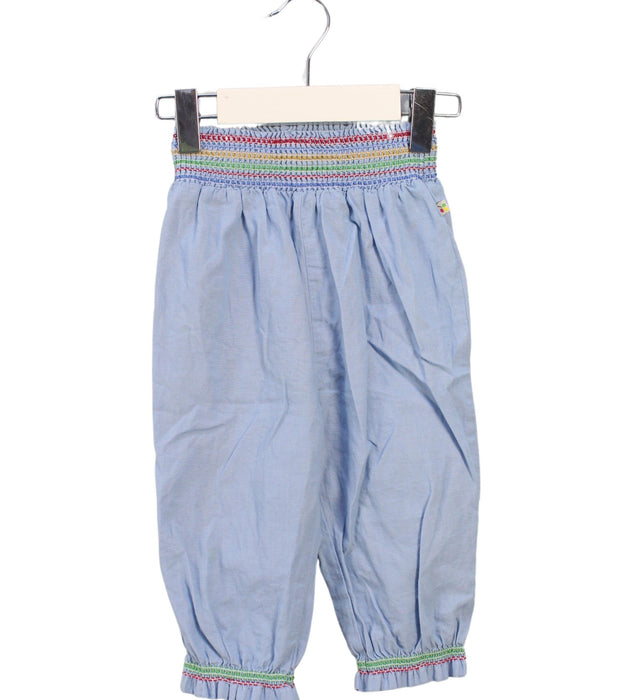 A Blue Casual Pants from Frugi in size 6-12M for girl. (Front View)