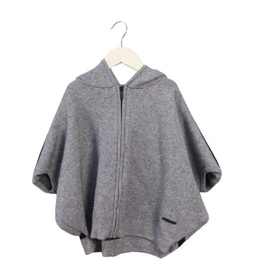 A Grey Capes & Ponchos from DKNY in size 6T for girl. (Front View)