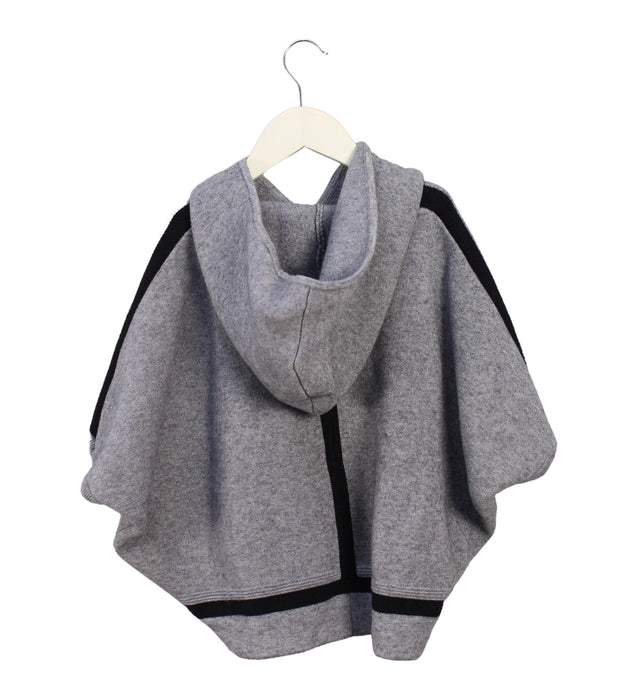 A Grey Capes & Ponchos from DKNY in size 6T for girl. (Back View)