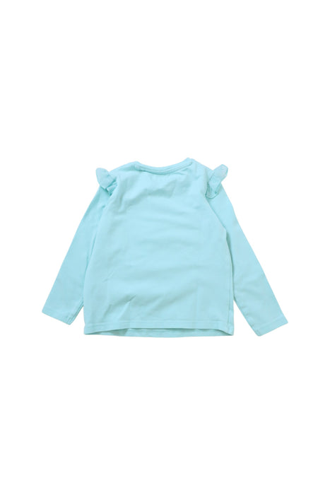 A Blue Long Sleeve Tops from Guess in size 2T for girl. (Back View)