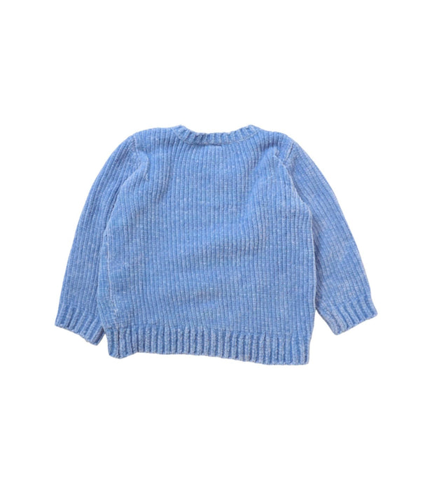 A Blue Crewneck Sweatshirts from Seed in size 3-6M for girl. (Back View)