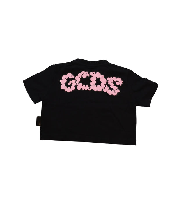 A Black Short Sleeve T Shirts from GCDS in size 4T for girl. (Back View)