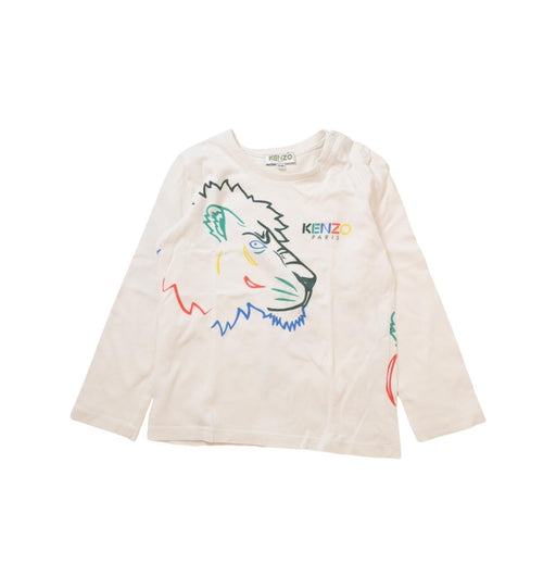 A White Long Sleeve T Shirts from Kenzo in size 3T for girl. (Front View)