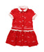 A Red Short Sleeve Dresses from Ferrari in size 3T for girl. (Front View)