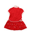 A Red Short Sleeve Dresses from Ferrari in size 3T for girl. (Back View)