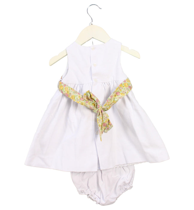 A White Dress Sets from Neck & Neck in size 12-18M for girl. (Back View)