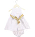 A White Dress Sets from Neck & Neck in size 12-18M for girl. (Back View)