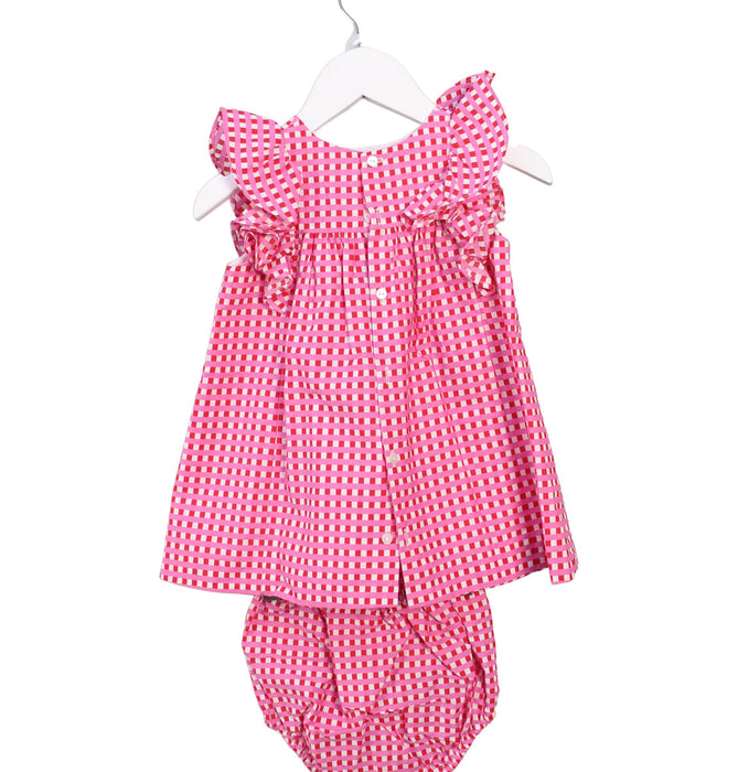 A Pink Dress Sets from Jacadi in size 6-12M for girl. (Back View)