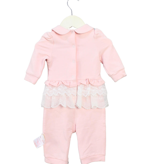 A Pink Long Sleeve Jumpsuits from Nicholas & Bears in size 3-6M for girl. (Back View)