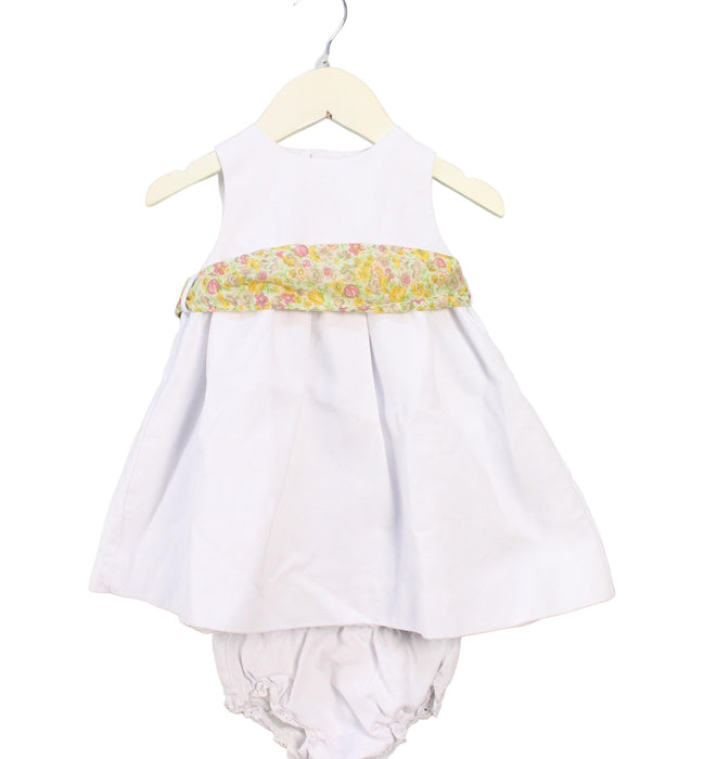 A White Dress Sets from Neck & Neck in size 12-18M for girl. (Front View)