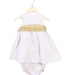 A White Dress Sets from Neck & Neck in size 12-18M for girl. (Front View)