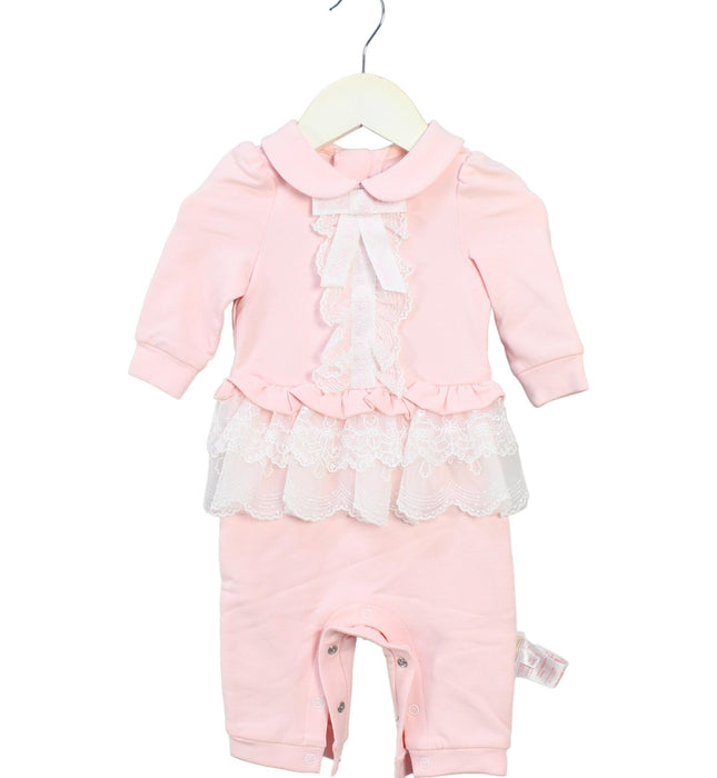 A Pink Long Sleeve Jumpsuits from Nicholas & Bears in size 3-6M for girl. (Front View)