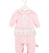 A Pink Long Sleeve Jumpsuits from Nicholas & Bears in size 3-6M for girl. (Front View)