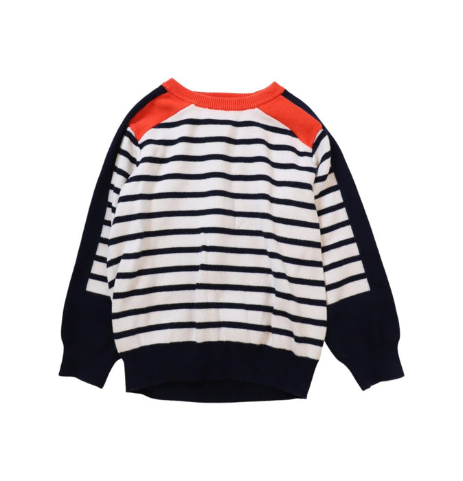 A White Knit Sweaters from Jacadi in size 4T for boy. (Front View)