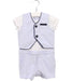 A White Short Sleeve Rompers from Boss in size 6-12M for boy. (Front View)