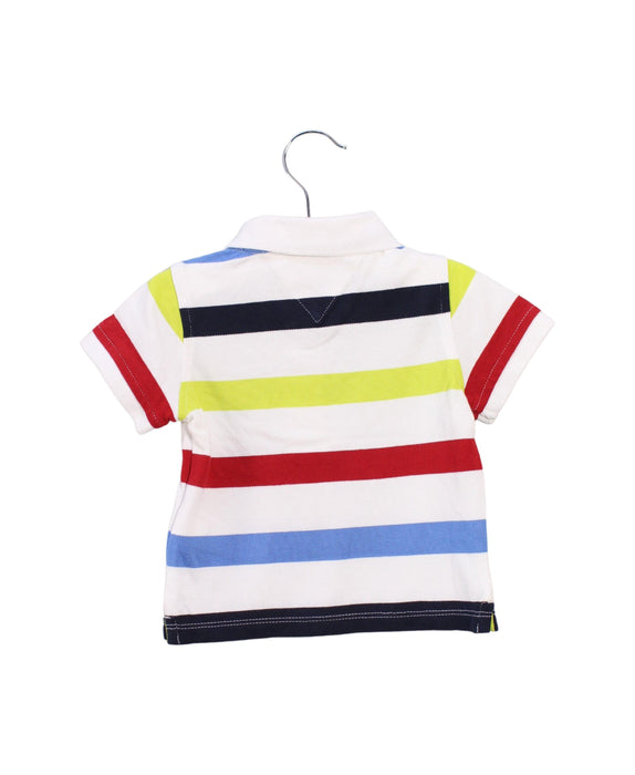 A White Short Sleeve Polos from Tommy Hilfiger in size 6-12M for boy. (Back View)