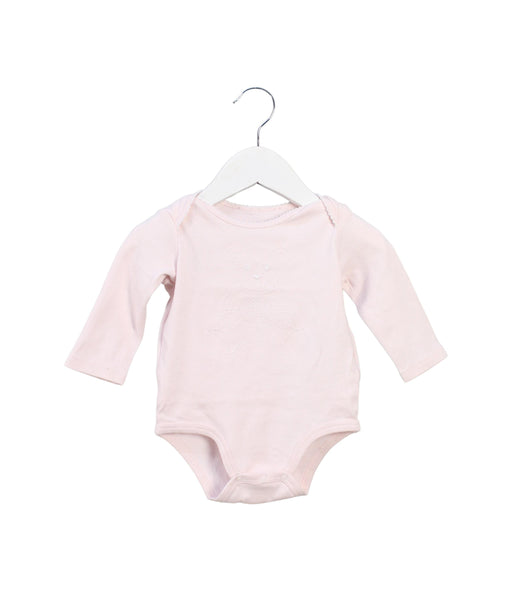 A Pink Long Sleeve Bodysuits from Ralph Lauren in size 3-6M for girl. (Front View)