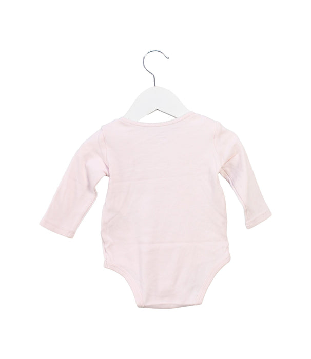 A Pink Long Sleeve Bodysuits from Ralph Lauren in size 3-6M for girl. (Back View)