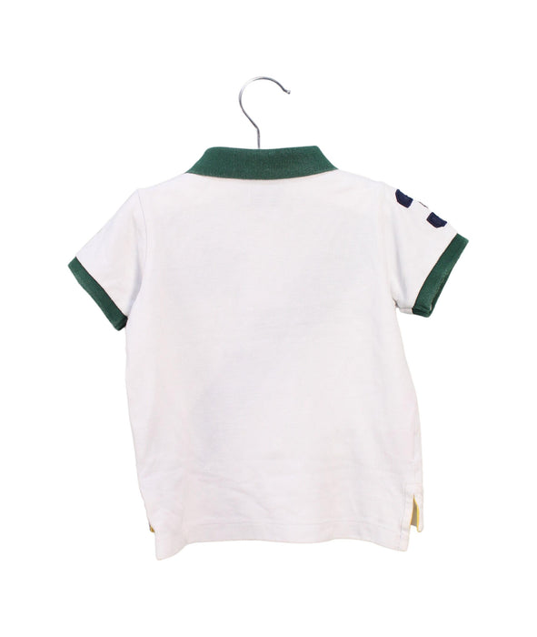 A White Short Sleeve Polos from Polo Ralph Lauren in size 6-12M for boy. (Back View)