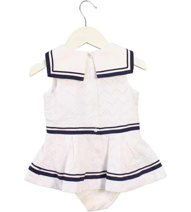 A White Sleeveless Bodysuits from Nicholas & Bears in size 12-18M for girl. (Back View)