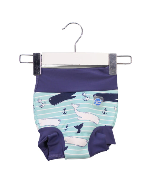 A Blue Swim Diapers from Splash About in size 3-6M for boy. (Front View)